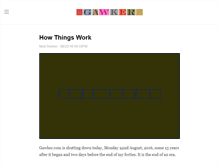 Tablet Screenshot of gawker.com